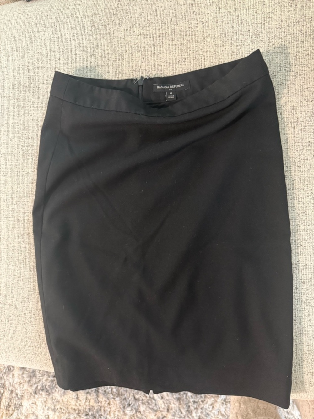 Banana Republic Black Classic Ponte Pencil Skirt